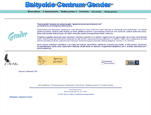 Tablet Screenshot of gender.logonet.pl
